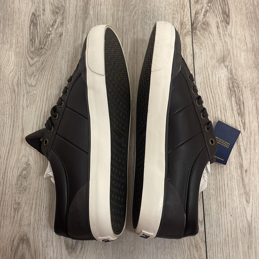 Polo Ralph Lauren Men’s size 10 Dark Brown shoes NWT - Picture 5 of 7